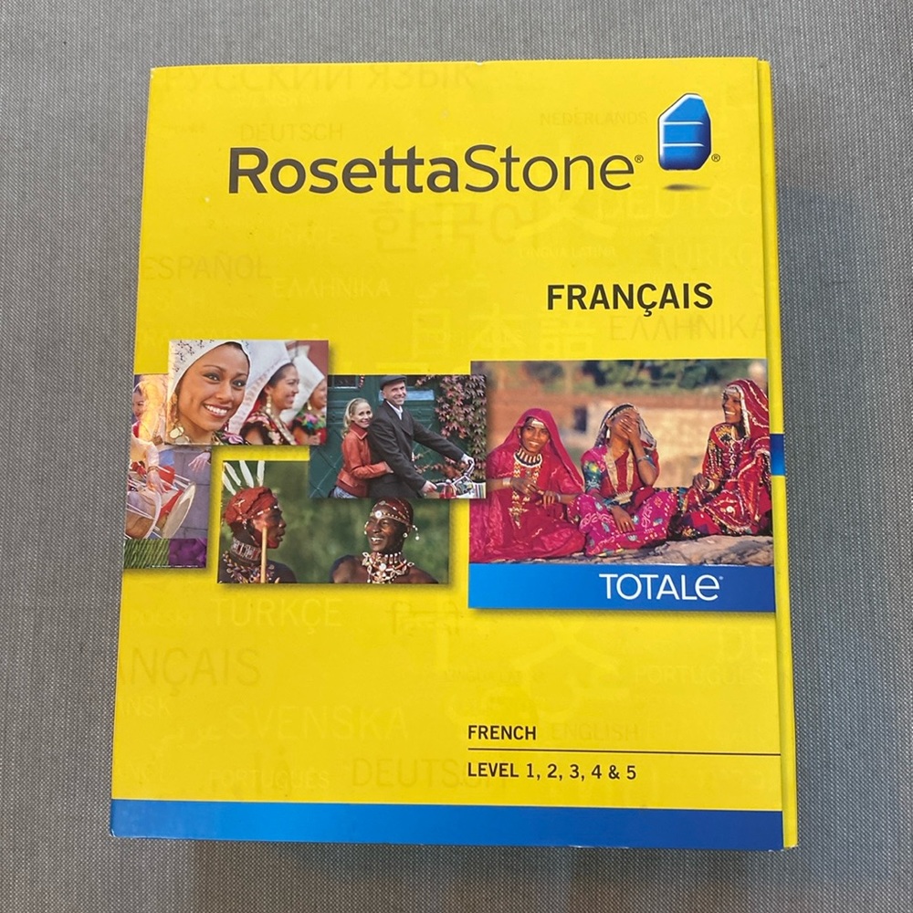 Rosetta Stone V4 TOTALe: French Level 1-5 Set for PC or Mac - new!